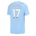 Manchester City Kevin De Bruyne #17 Hjemmedrakt 2023-24 Kortermet